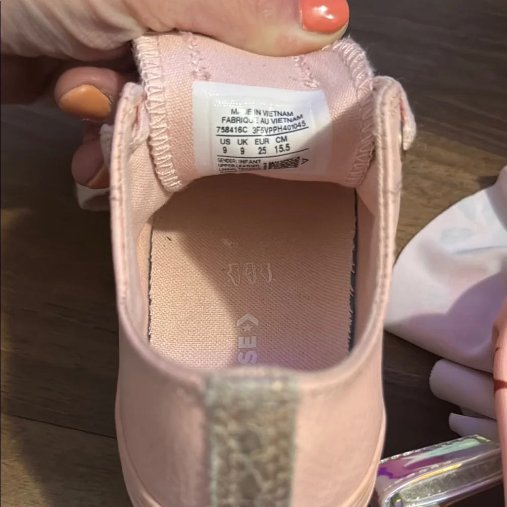 Converse All Star Light Pink Leather Sneakers Classic Style - Picture 7 of 7